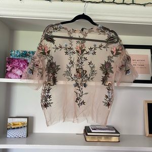 Zara Mesh Blouse